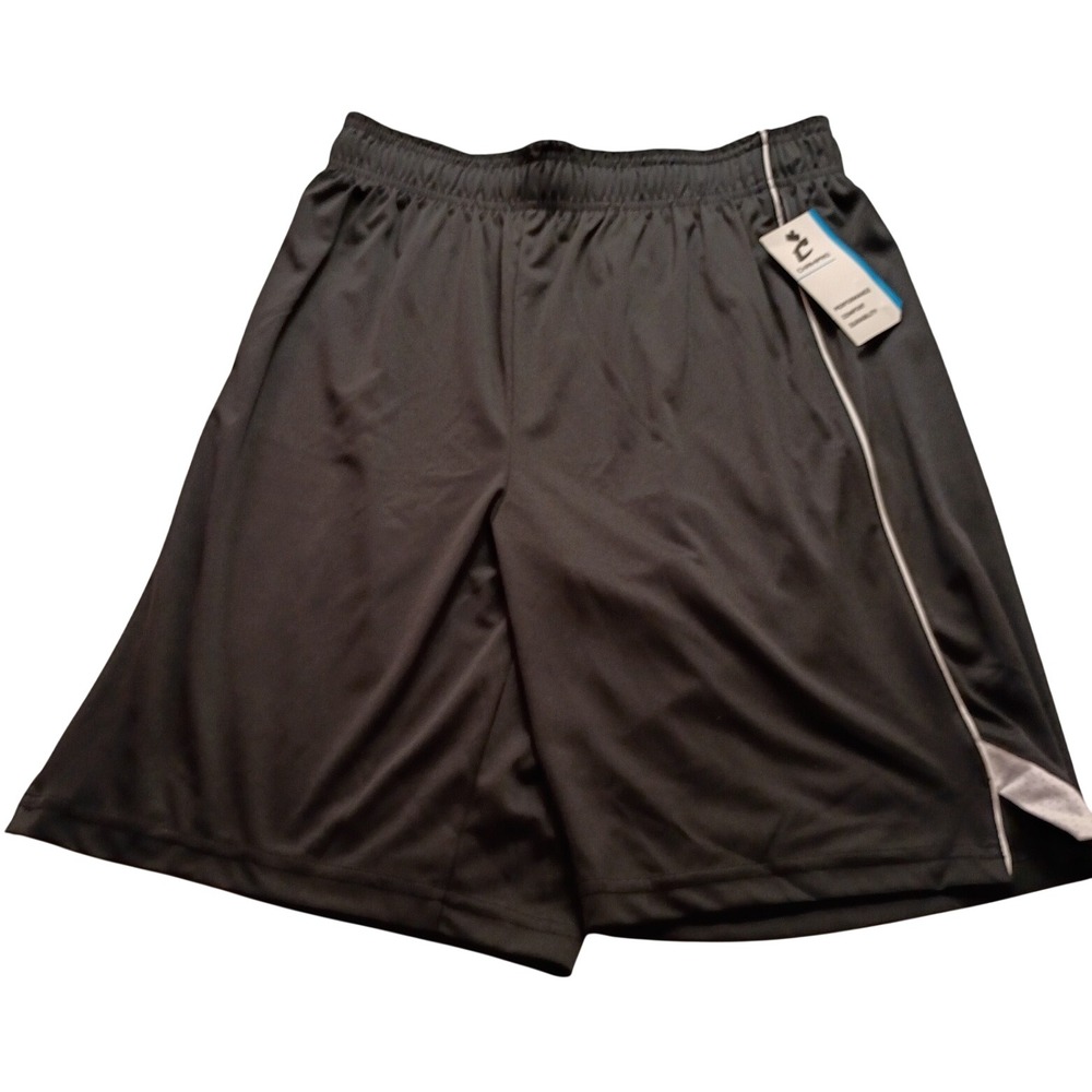 Champro Mens Basketball Shorts Gray White Piping Performance Athletic Size M NWT